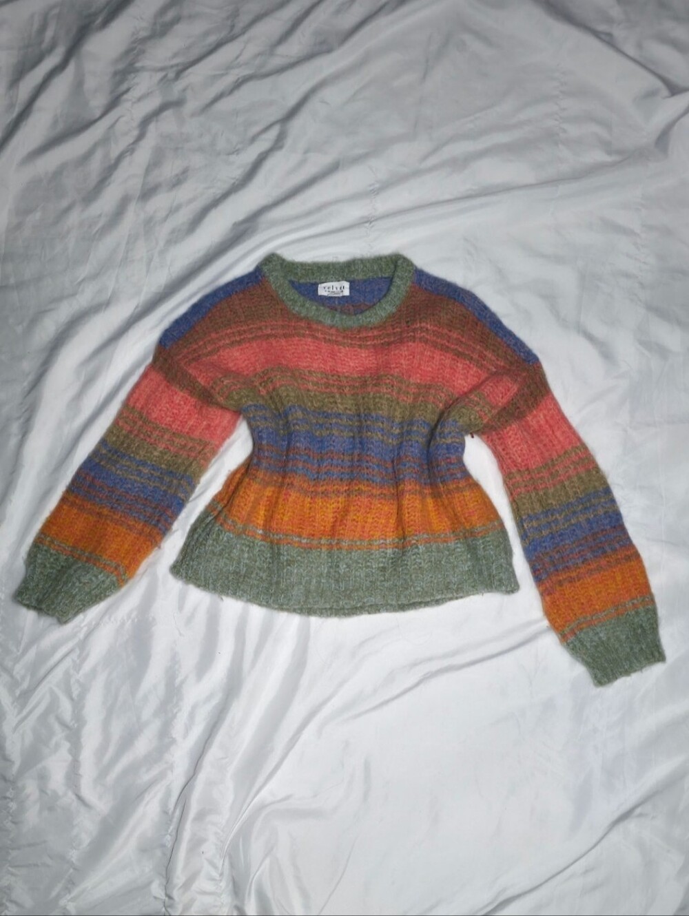 Velvet by Graham & Spencer Raven Alpaca Knit Striped Sweater - Size L